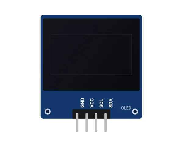 The OLED Display (SSD1306) as drawn on the PinBench canvas.